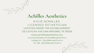 Achilles Aesthetics at Massage by Moon